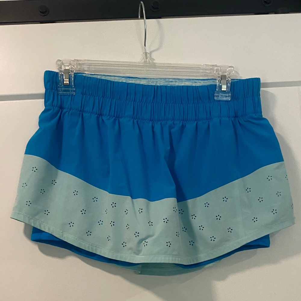 lululemon athletica Blue and Light Gray Athletic Shorts